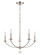 Mila Five Light Chandelier in Polished Nickel (60|MIL8005PN)