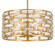 Meridian Six Light Chandelier in Antique Gold (60|MER4866GA)