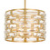Meridian Five Light Chandelier in Antique Gold (60|MER4865GA)