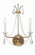 Karrington Two Light Wall Sconce in Aged Brass (60|KAR90902AGCLMWP)