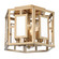 Hillcrest Six Light Semi Flush Mount in Vibrant Gold (60|HIL990VG)