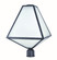 Glacier Three Light Outdoor Post Mount in Black Charcoal (60|GLA9709OPBC)