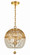 Duval Three Light Mini Chandelier in Antique Gold (60|DUV623GA)