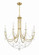 Delilah Eight Light Chandelier in Aged Brass (60|DEL90808AG)