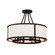 Bryant Four Light Semi Flush Mount in Black Forged (60|BRY8004BFCEILING)