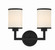 Bryant Two Light Wall Sconce in Black Forged (60|BRY8002BF)