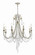 Arcadia Eight Light Chandelier in Antique Silver (60|ARC1908SACLMWP)
