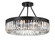 Alister Eight Light Semi Flush Mount in Charcoal Bronze (60|ALIB2008CZCEILING)