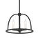 Abbott Three Light Chandelier in Black (60|ABB3003BK)