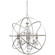 Solaris Six Light Chandelier in Olde Silver (60|9219OSCLMWP)