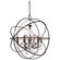 Solaris Six Light Chandelier in English Bronze (60|9219EBCLSAQ)