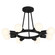 Dakota Eight Light Semi Flush Mount in Black (60|9043BK)