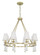 Baxter Eight Light Chandelier in Aged Brass (60|8867AG)