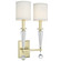 Paxton Two Light Wall Sconce in Aged Brass (60|8102AG)