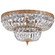 Waltham Six Light Flush Mount in Olde Brass (60|724OBCLMWP)