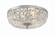 Ceiling Mount Three Light Flush Mount in Polished Chrome (60|716CHCLSAQ)