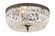 Waltham Three Light Flush Mount in English Bronze (60|714EBCLSAQ)