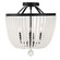Rylee Four Light Semi Flush Mount in Matte Black (60|604MKFRCEILING)