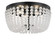 Rylee Three Light Flush Mount in Matte Black (60|600MK)