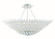 Broche Eight Light Semi Flush Mount in Matte White (60|519MTCEILING)