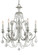 Regis Six Light Chandelier in Olde Silver (60|5116OSCLS)