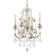 Regis Four Light Mini Chandelier in Olde Silver (60|5114OSCLS)