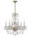 Traditional Crystal Six Light Chandelier in Polished Brass (60|5086PBCLSAQ)