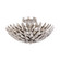 Broche Four Light Semi Flush Mount in Antique Silver (60|505SA)