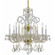 Traditional Crystal Eight Light Chandelier in Polished Brass (60|5008PBCLSAQ)