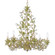 Josie Six Light Chandelier in Champagne Green Tea (60|4846CT)