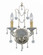 Paris Market Two Light Wall Sconce in Silver Leaf (60|4612SL)