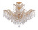 Maria Theresa Six Light Semi Flush Mount in Gold (60|4439GDCLSCEILING)