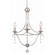 Metro Three Light Mini Chandelier in Antique Silver (60|433SA)