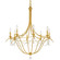 Metro Eight Light Chandelier in Antique Gold (60|428GA)