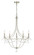 Metro Five Light Chandelier in Antique Silver (60|425SA)