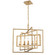 Capri Five Light Chandelier in Antique Gold (60|336GA)