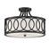 Graham Three Light Semi Flush Mount in Matte Black (60|285MK)