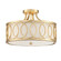 Graham Three Light Semi Flush Mount in Antique Gold (60|285GA)