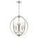 Sylvan Five Light Chandelier in Polished Nickel (60|2247PNNOSHADE)