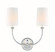 Sylvan Two Light Wall Sconce in Polished Nickel (60|2242PN)
