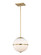Truax One Light Chandelier in Aged Brass (60|2112AG)