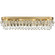 Calypso Eight Light Bathroom Vanity in Vibrant Gold (60|134VG)