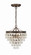 Calypso Three Light Mini Chandelier in Vibrant Bronze (60|130VZ)