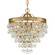Calypso Three Light Mini Chandelier in Vibrant Gold (60|130VG)