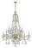 Traditional Crystal 12 Light Chandelier in Polished Brass (60|1114PBCLMWP)