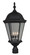 Straight Glass Cast Three Light Post Mount in Textured Black (46|Z555TB)