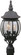 French Style Three Light Post Mount in Textured Black (46|Z335TB)