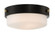 Oak Street Two Light Flushmount in Flat Black (46|X3212FB)