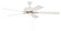 Super Pro 60 60''Ceiling Fan in White/Satin Brass (46|S60WSB560WWOK)