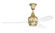 Bordeaux 52''Ceiling Fan in Satin Brass (46|BRD52SB3)